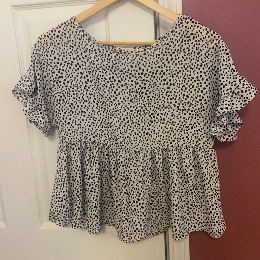 Ruffle Hem Top